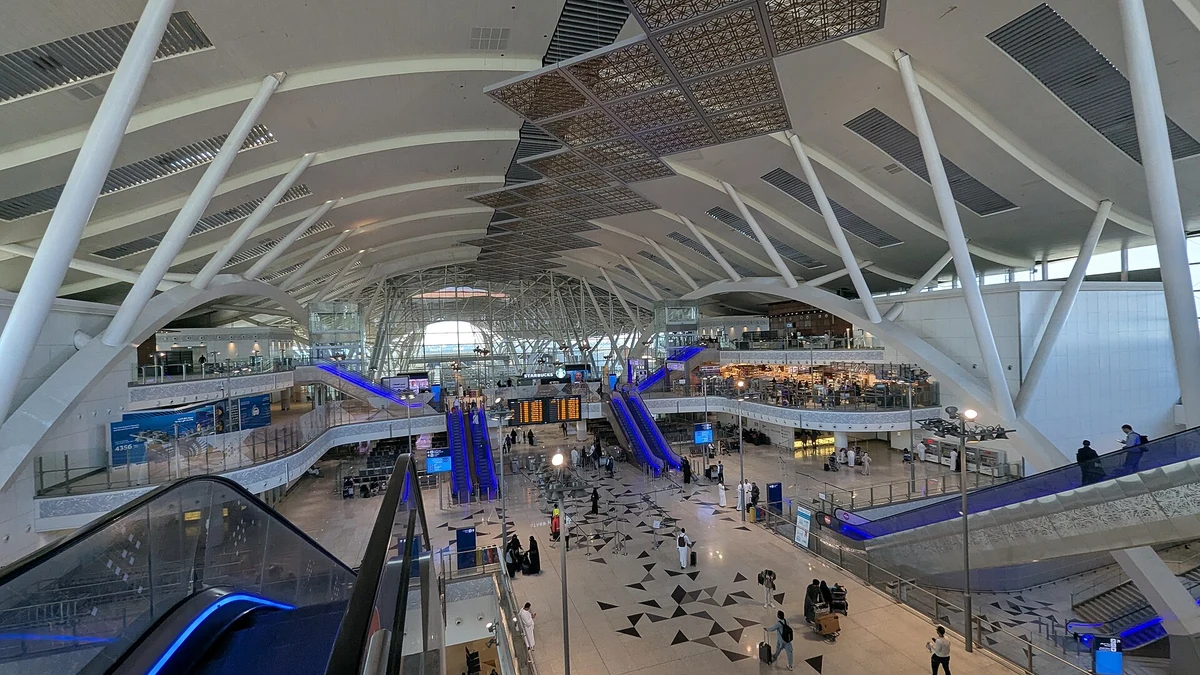 The railway station at Jeddah's King Abdulaziz International Airport